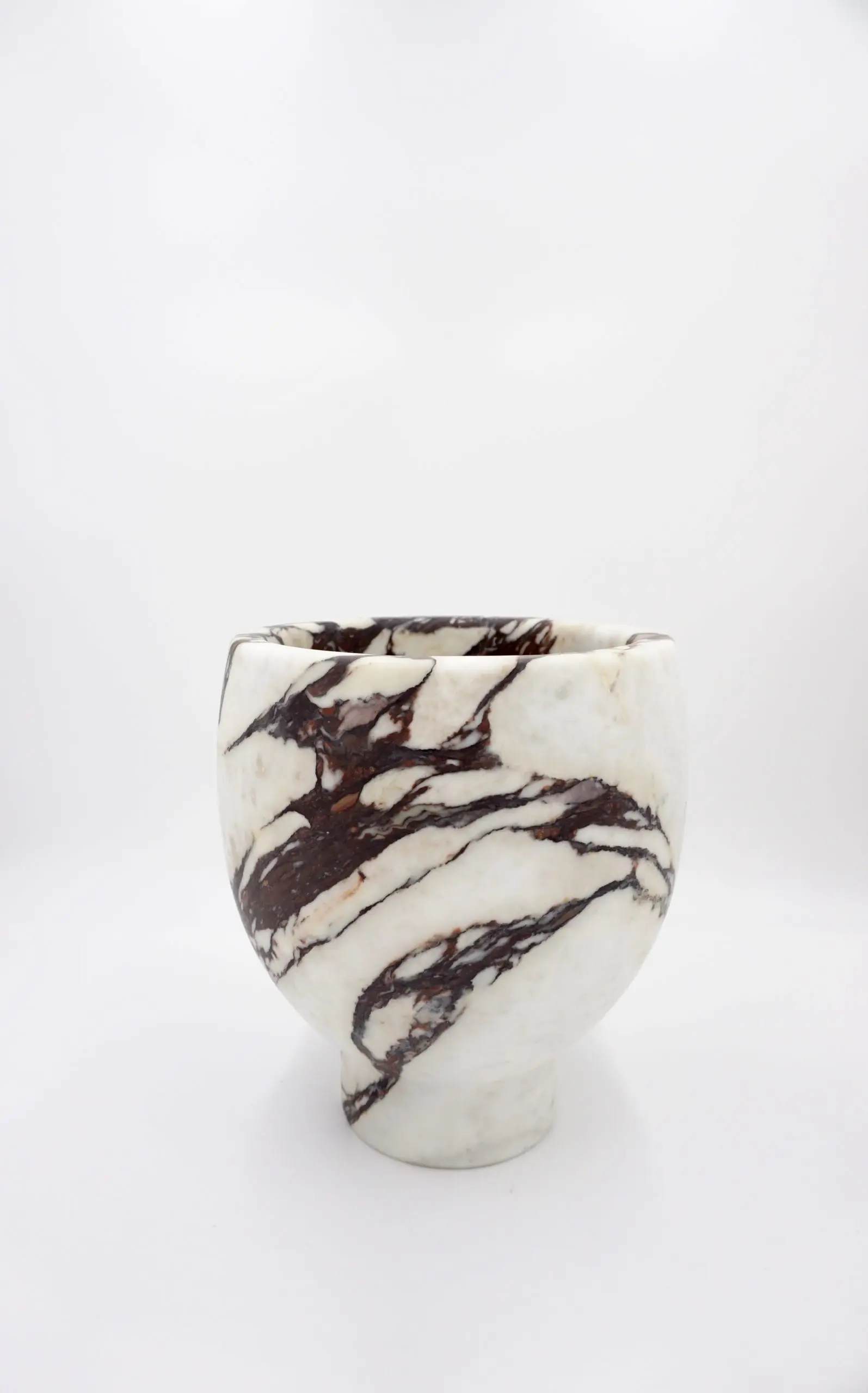 sculptural breccia medicea marble "Pandora" vase by Lorenzo Ciompi, 2021 — image 2