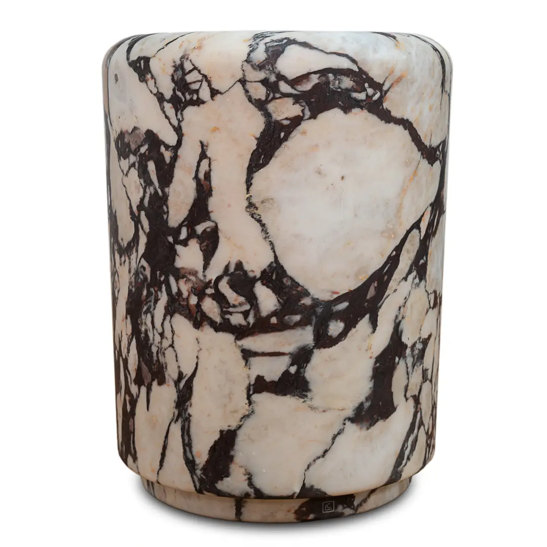 Sculptural breccia medicea marble stool "Throne of Dioniso" by Lorenzo Ciompi — image 1