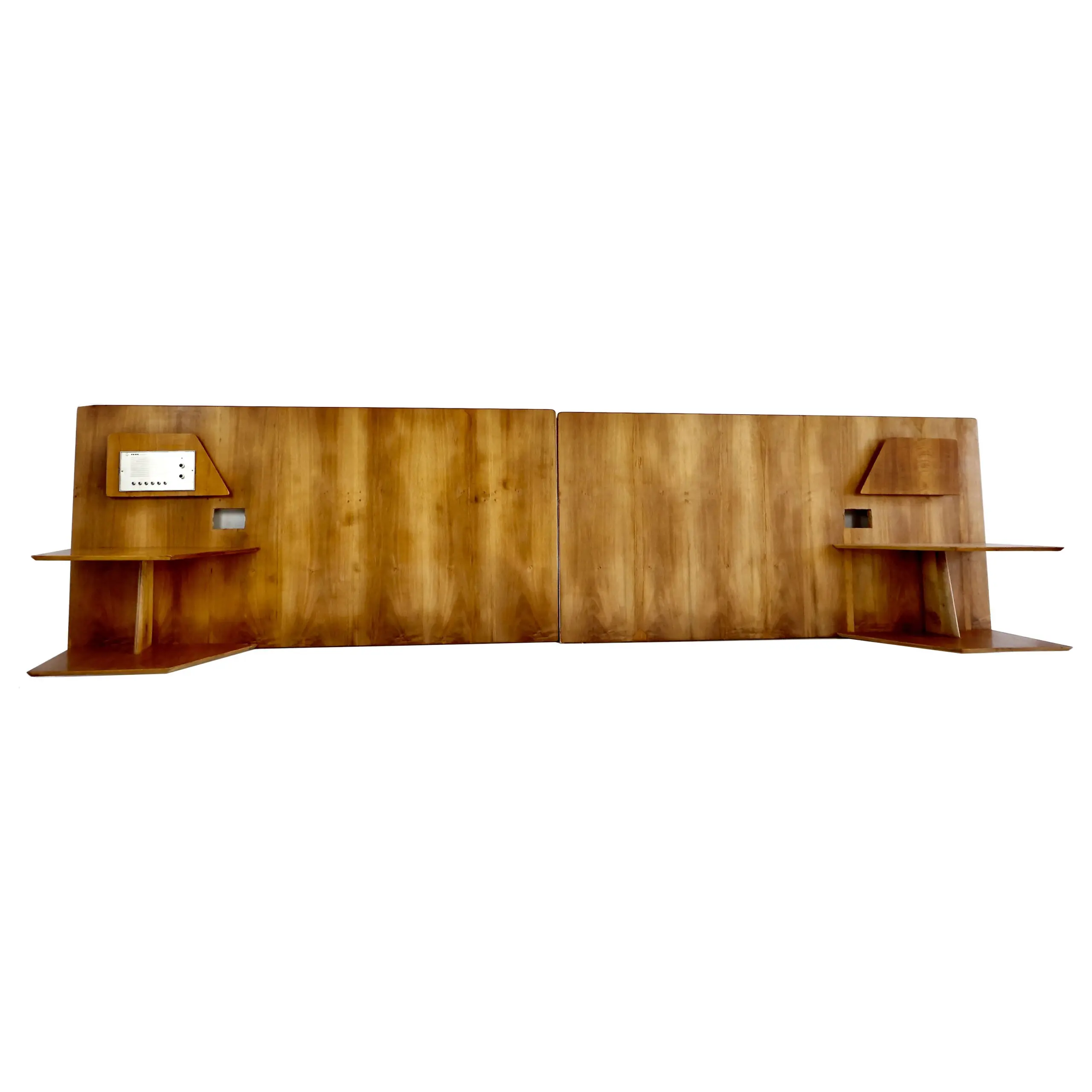 Gio Ponti, Pair of Fine Cherrywood Headboards from Hotel Royal Naples, 1955 — image 1