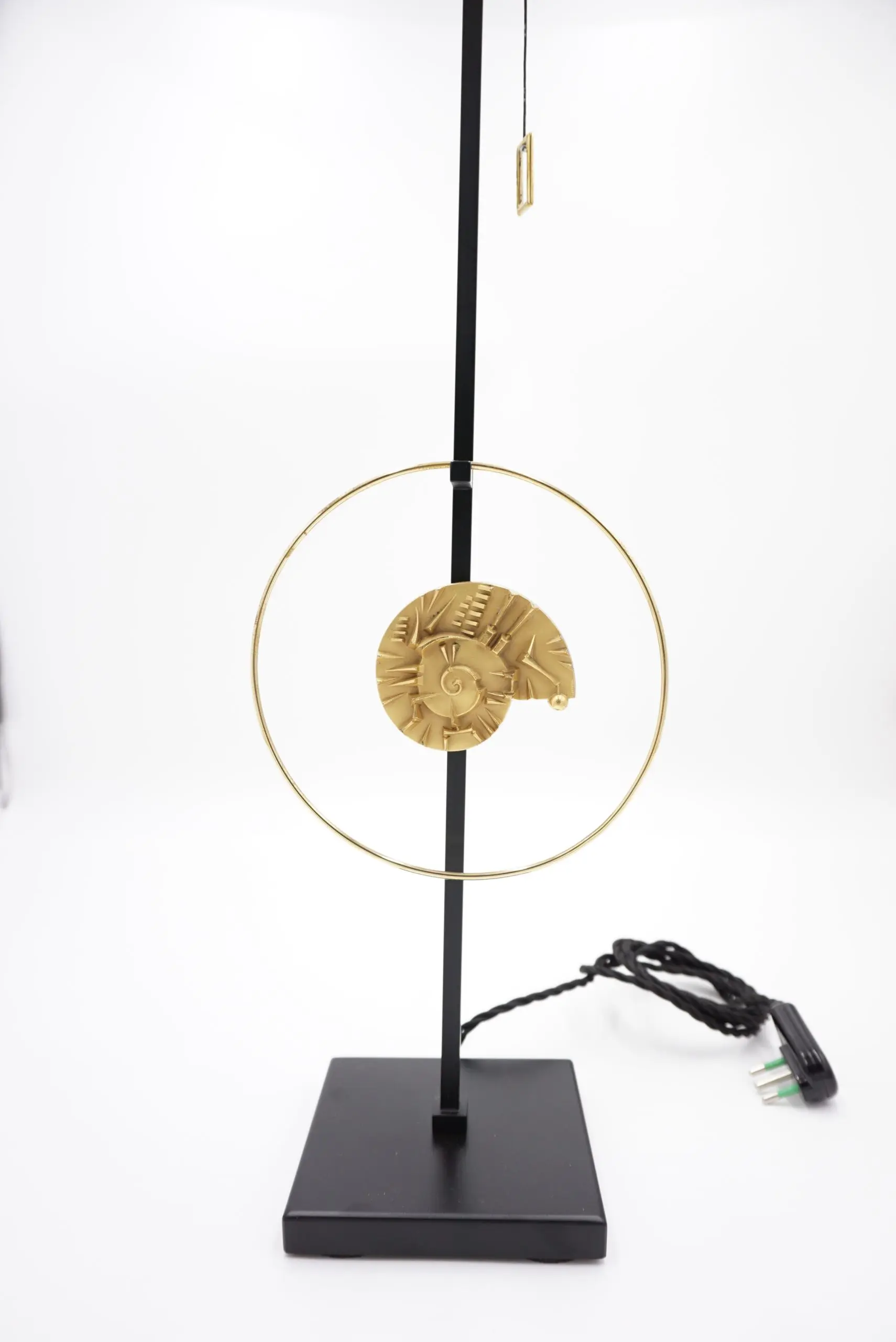 Arnaldo Pomodoro Bronze Sculpture for Borsani,Fixed on a Table Lamp,1985-2021 — image 3