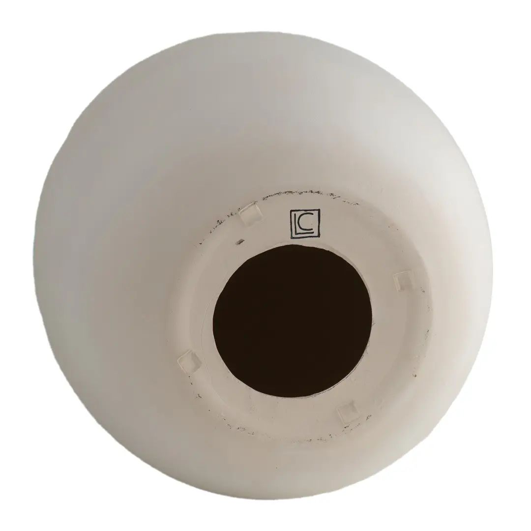 THE ORIGIN OF GOD sculptural white ceramic table lamp, tribute to Lucio Fontana — image 3