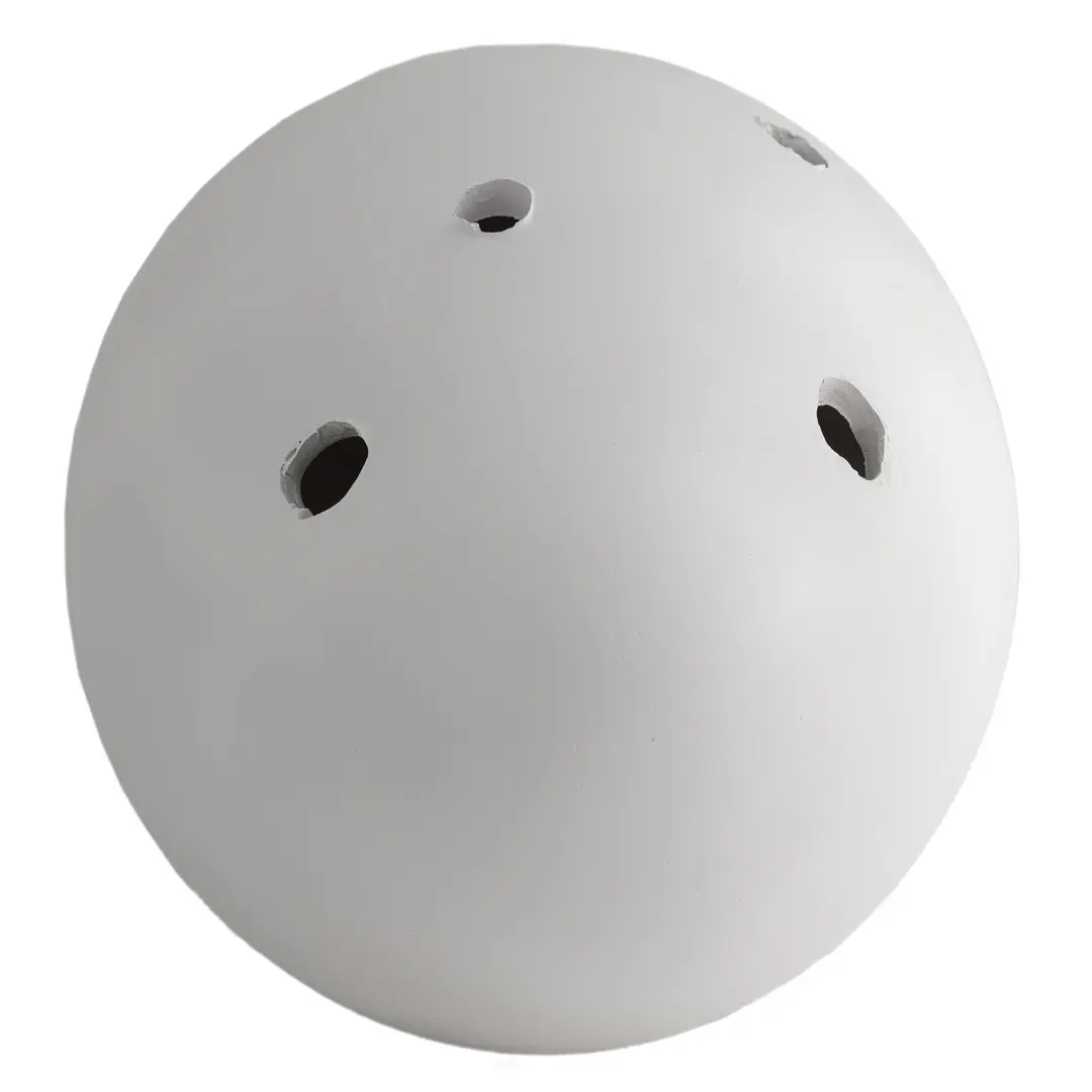 THE ORIGIN OF GOD sculptural white ceramic table lamp, tribute to Lucio Fontana — image 2