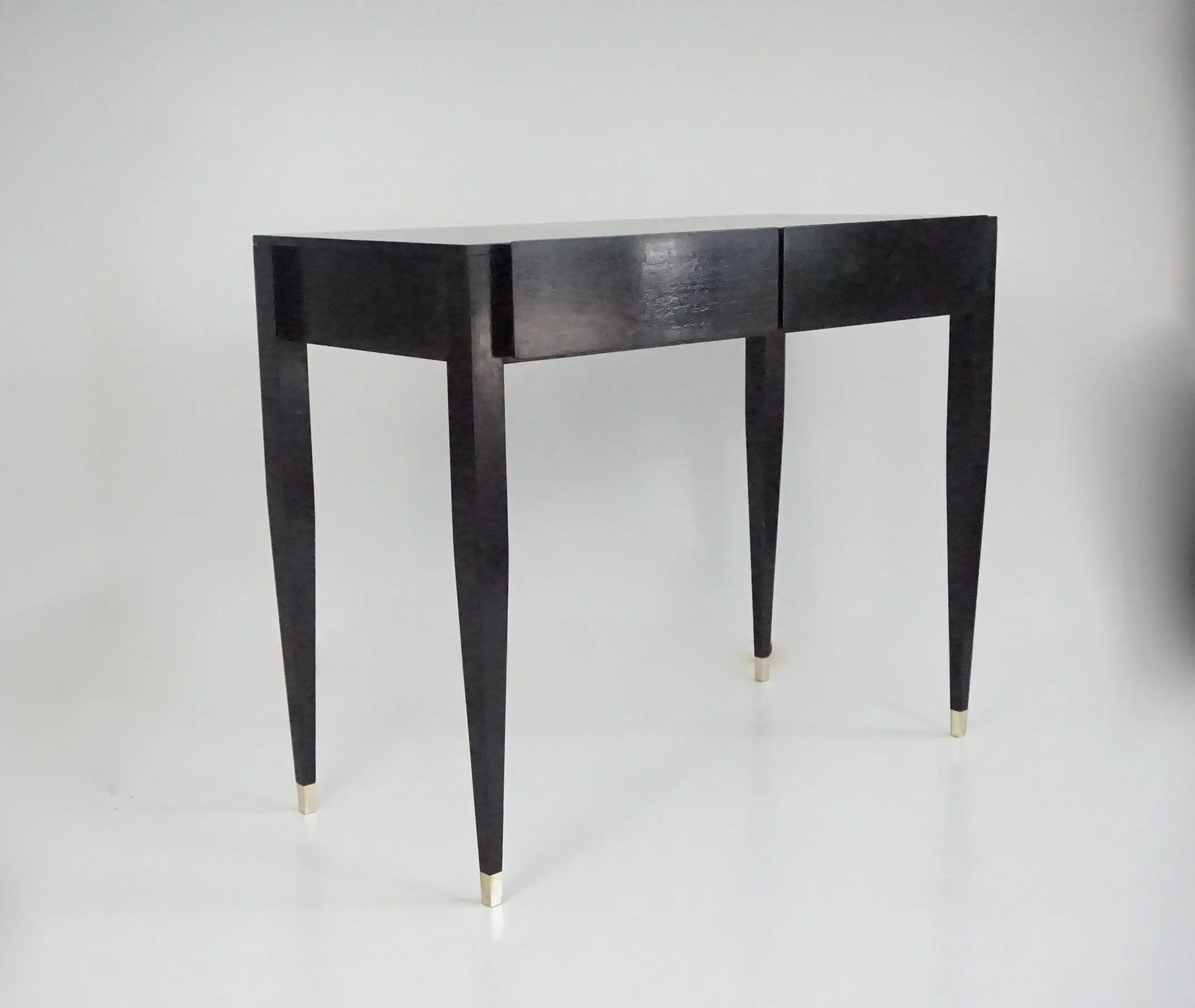 Gio Ponti black lacquered console vanity table from Hotel Royal, 1955 — image 1