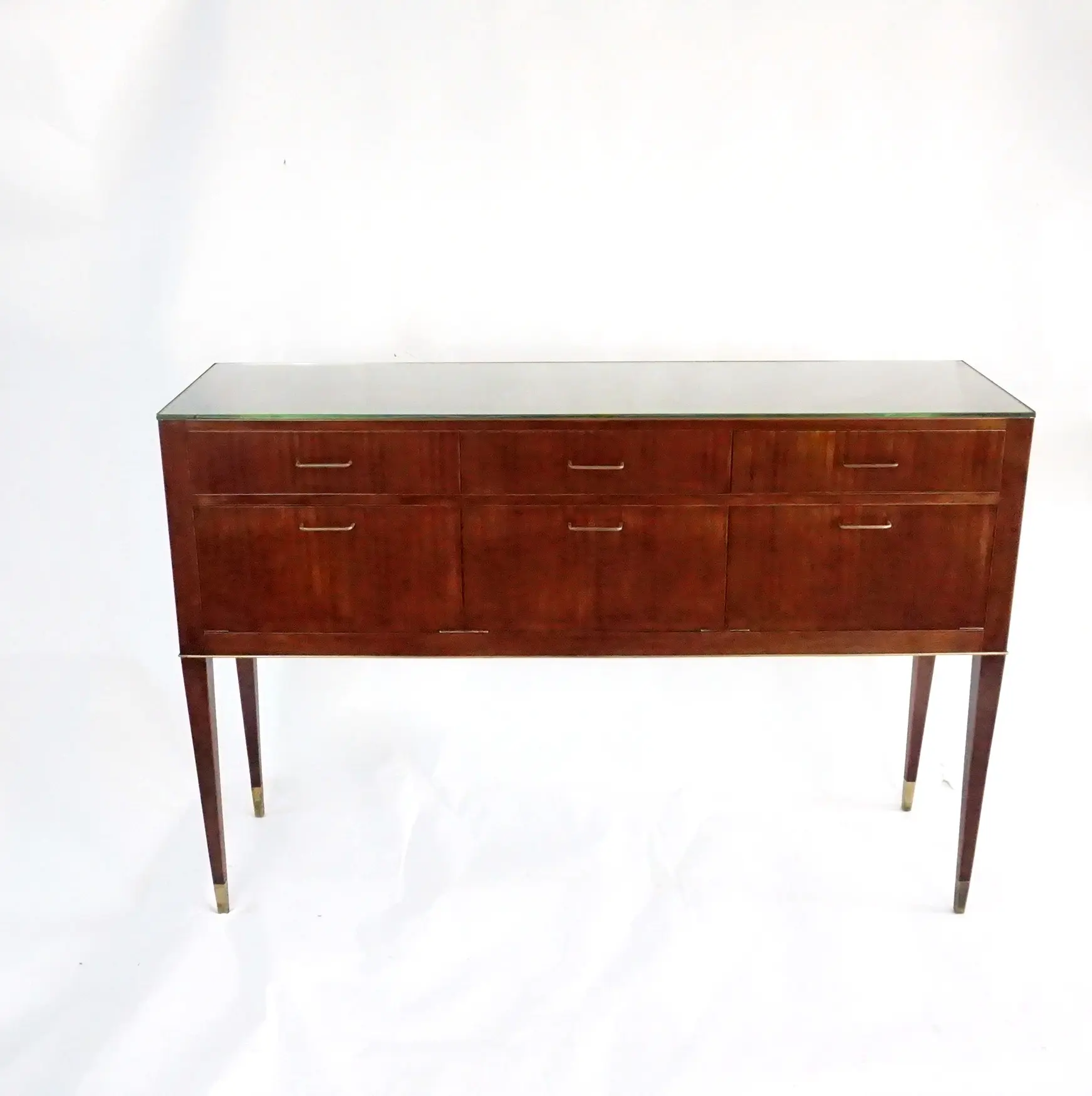 Gio Ponti unique wood cabinet for a private residence, Arenzano, 1955 — Gio Ponti