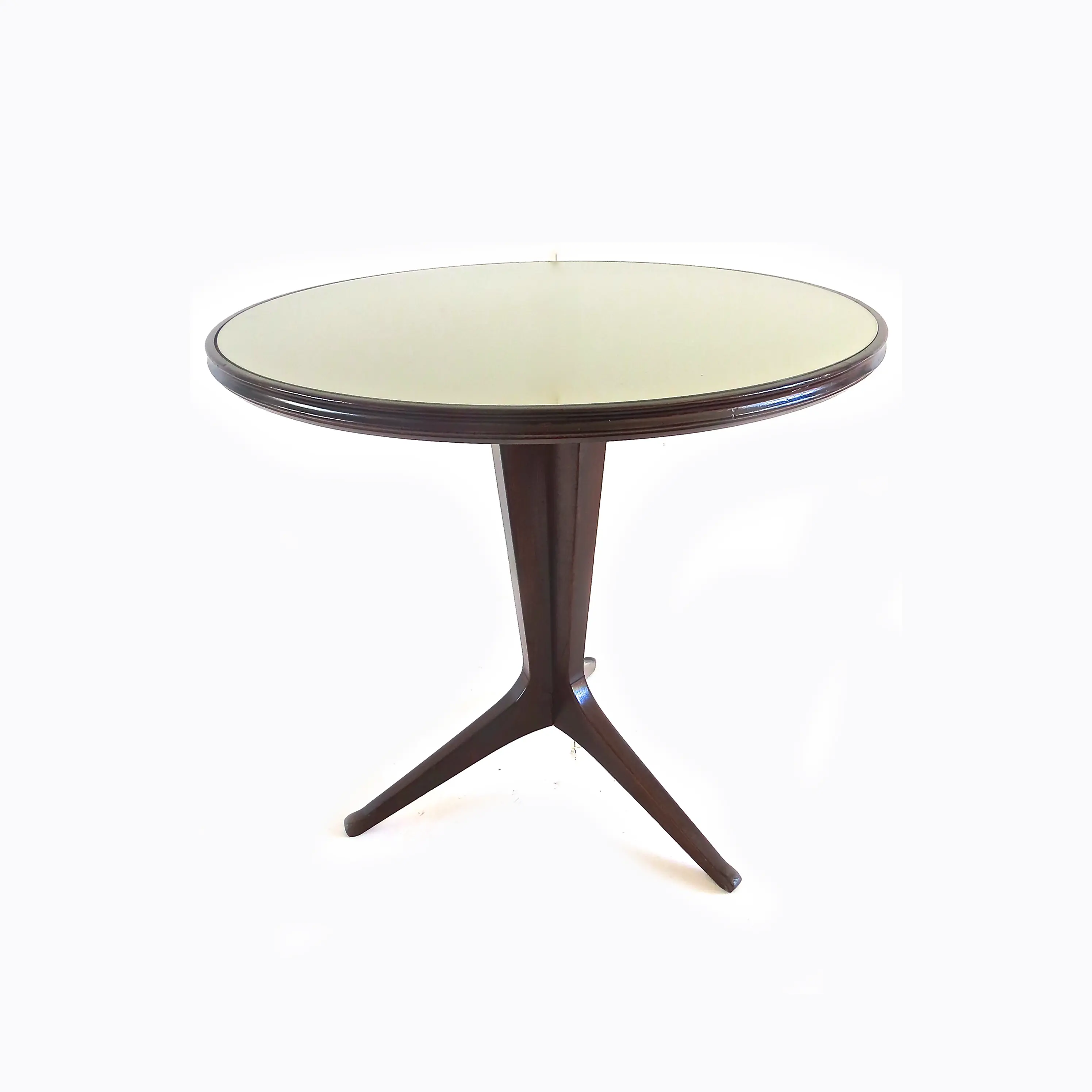 Round Walnut Center Table Attributed to Ico Parisi, 1950 — image 1