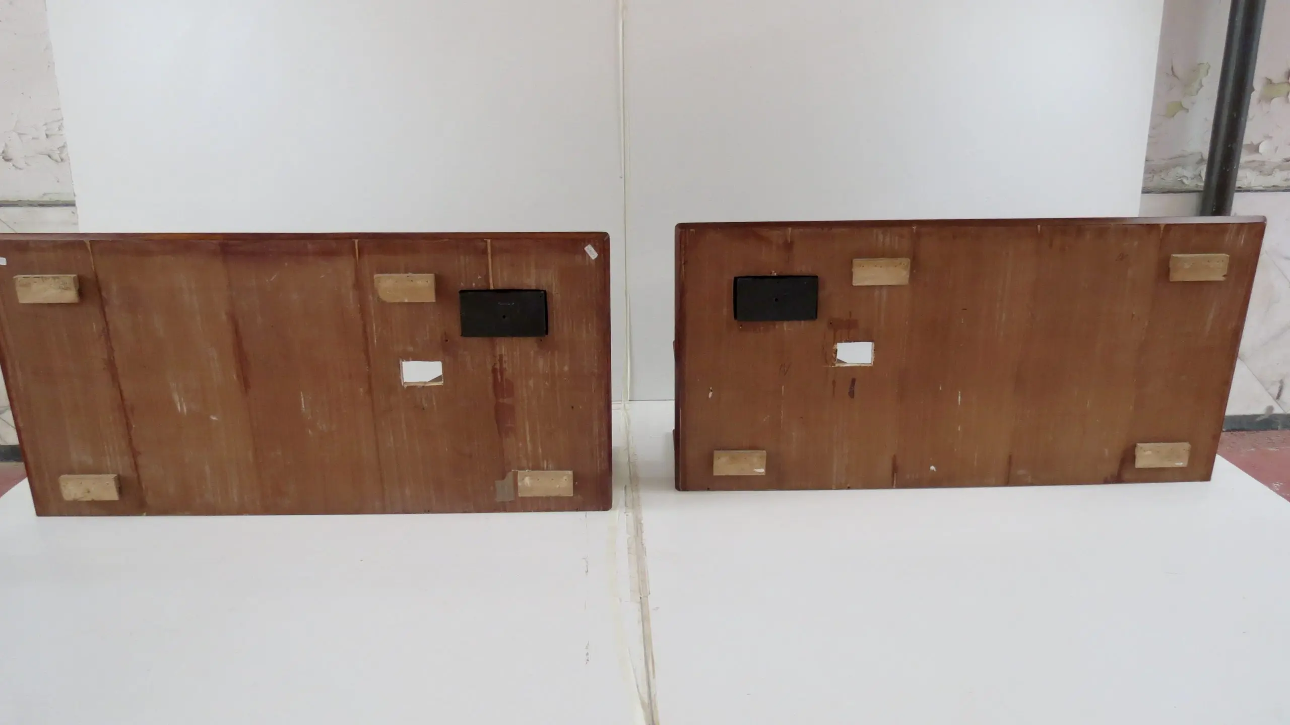 Gio Ponti, Pair of Fine Mahogany Headboards from Hotel Royal Naples, 1955 — image 3