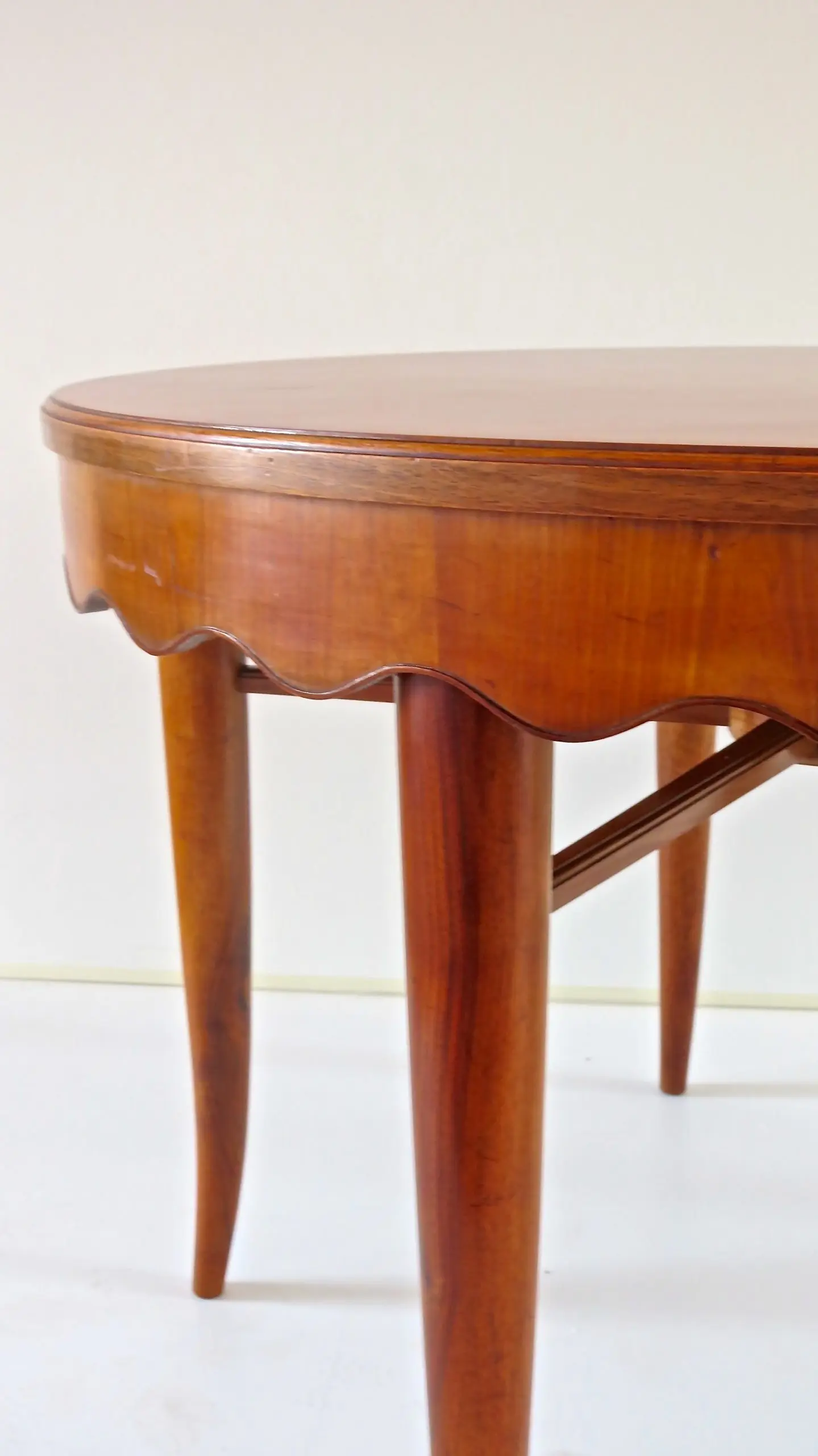 Paolo Buffa Unique Round Dining Table Cherrywood, 1950 — image 1